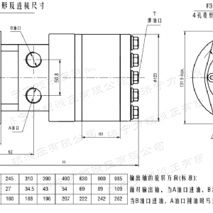 BMH系列并列油口华体会体育马达