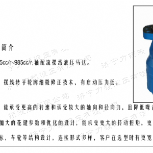 BMH系列交错油口华体会体育马达